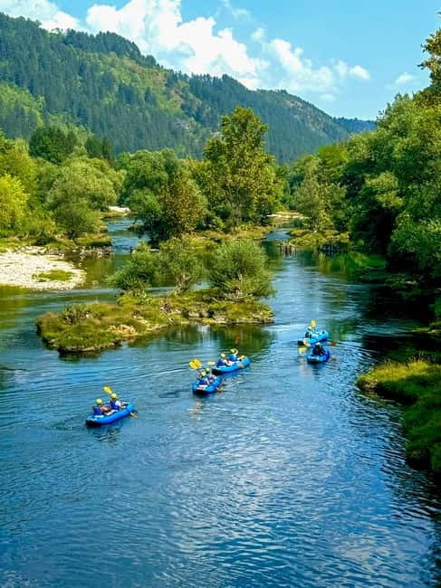 Bihać: Kayak with Una Pirates on the Una River - The Flow of the Route: Picture-Perfect Spots and Practical Stops