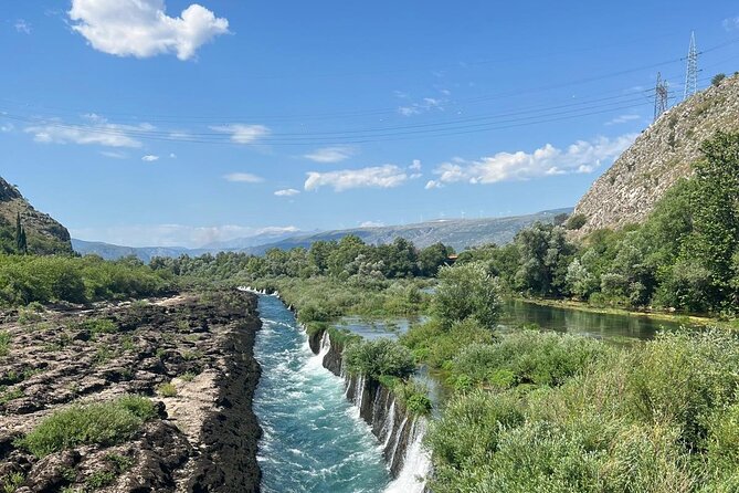 From Mostar: Kravice waterfalls, Blagaj, Fortica & Počitelj - Bunski Kanali Most, where Buna meets the Neretva in turquoise color