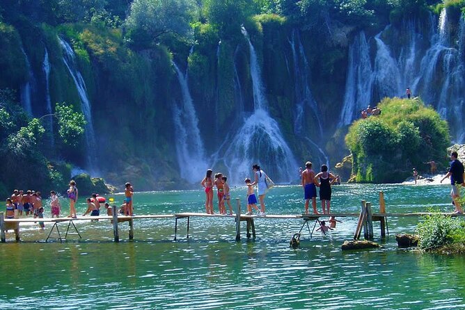 Full-Day Tour in Herzegovina, Blagaj, Počitelj, and Kravice - Stop 2, Kravice Falls for Real Time at the Water