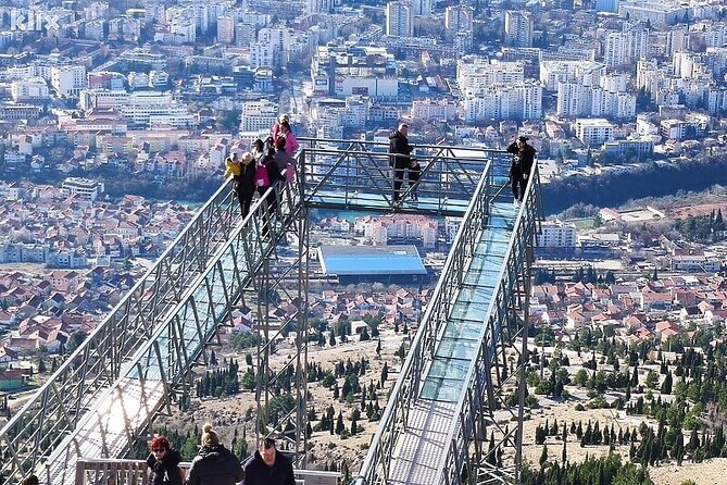 Mostar Panorama Glass Bridge - Quick highlights at Fortica Hill