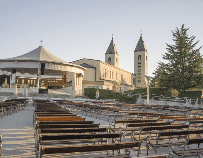 Private Tour to Medjugorje from Split - Entering the Main Church Area and the 1981 Story