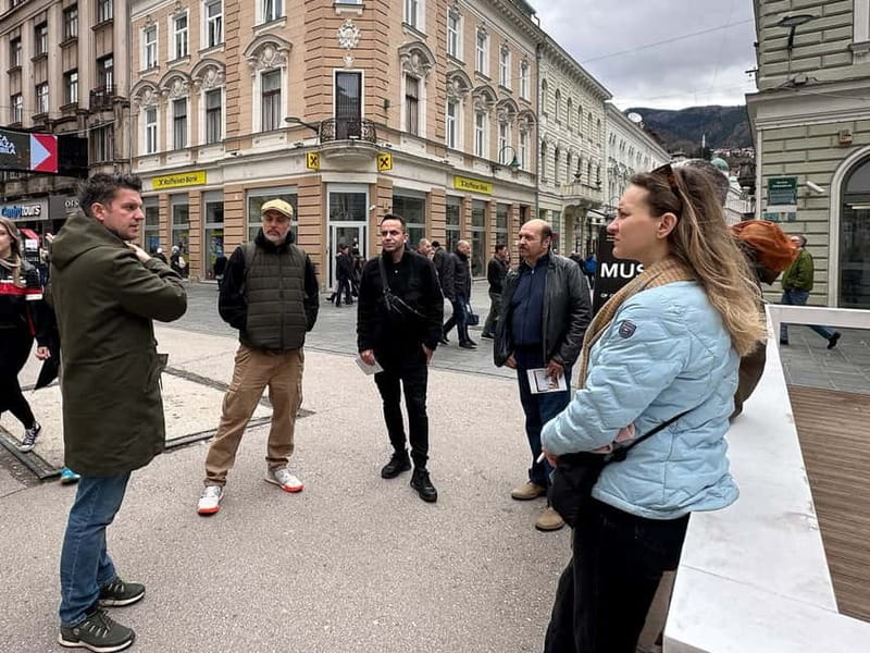 Sarajevo: City Tour with Bosnian coffee ritual ☕️ - City Hall, Latin Bridge, and the Yugoslavia thread