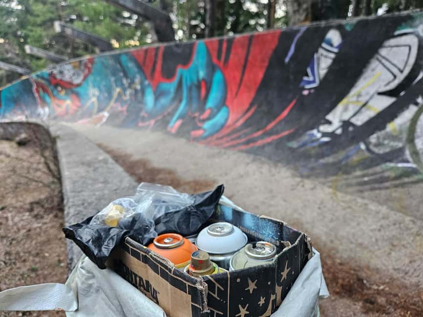 Sarajevo: Graffiti Workshop on Trebević Mountain - Sarajevo views, the bobsleigh track moment, and your group photo