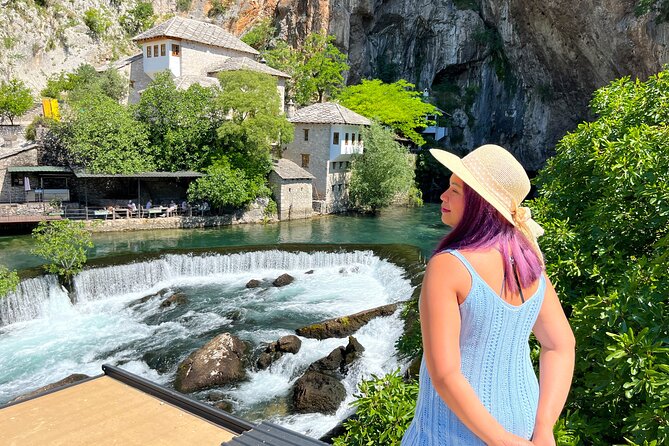 Sarajevo: Mostar Konjic Blagaj Pocitelj Fortica Skywalk Waterfall - Blagaj Tekke and the Buna River source, where the setting does half the explaining
