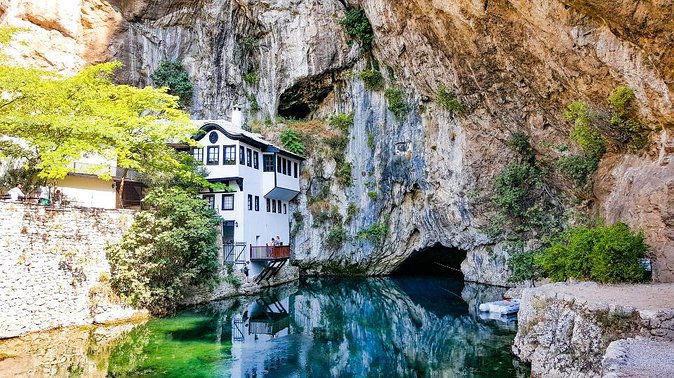 Sarajevo: Mostar, Konjic, Sufi House, Pocitelj & Kravice Falls - Blagaj Tekija: Sufi life at the cliff base and the Buna spring effect