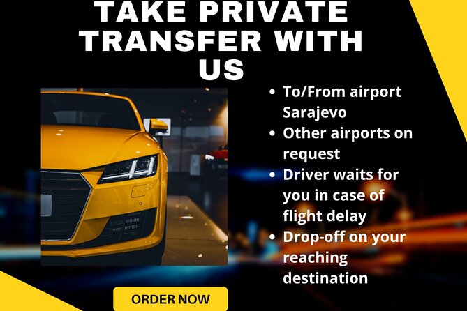 Sarajevo: Shuttle to/from Sarajevo Intl. Airport - Flight Delays, Real-Time Tracking, and Waiting Time