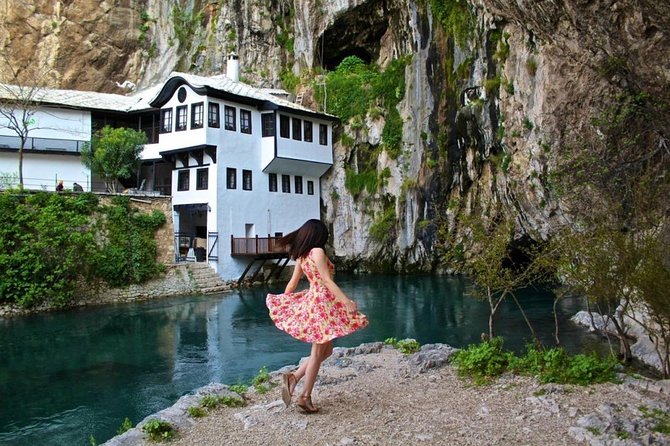 Sarajevo to Dubrovnik: One-Way Tour via Mostar, Kravica Falls, Blagaj & Pocitelj - Blagaj Tekija and Lunch by the Buna Spring